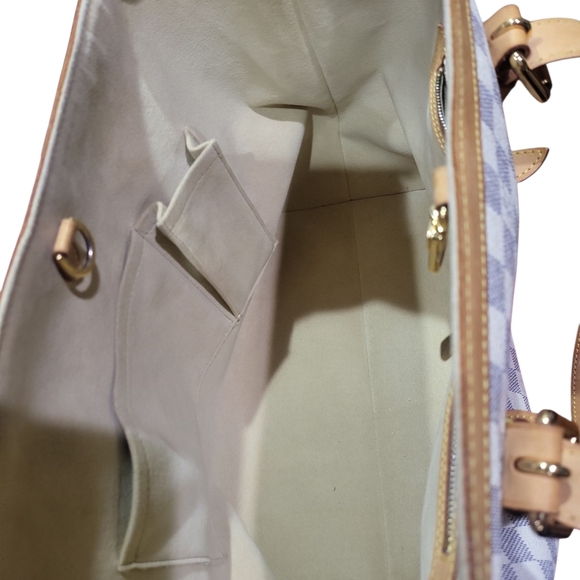 LOUIS VUITTON Damier Azur Hampstead MM Shoulder Hand Bag..w/COA !!!! - Picture 11 of 16